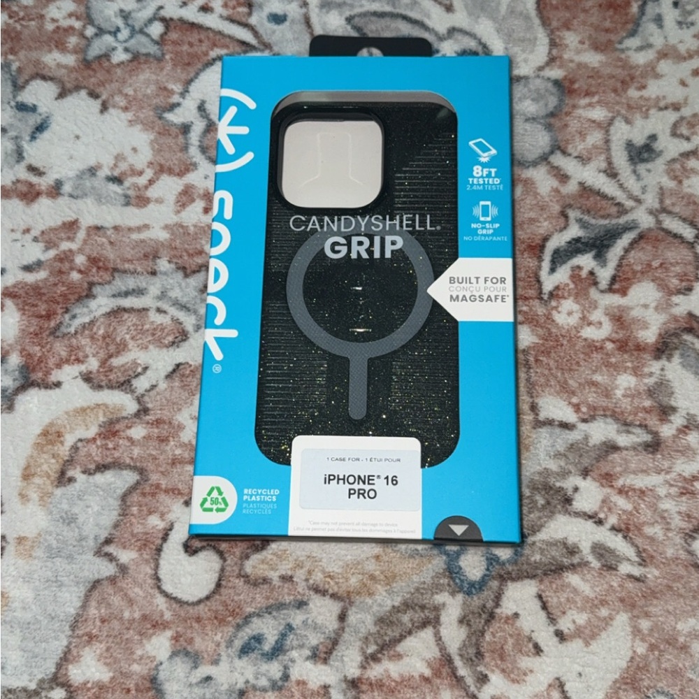 Speck Black CandyShell Grip Case for iPhone 16 Pro